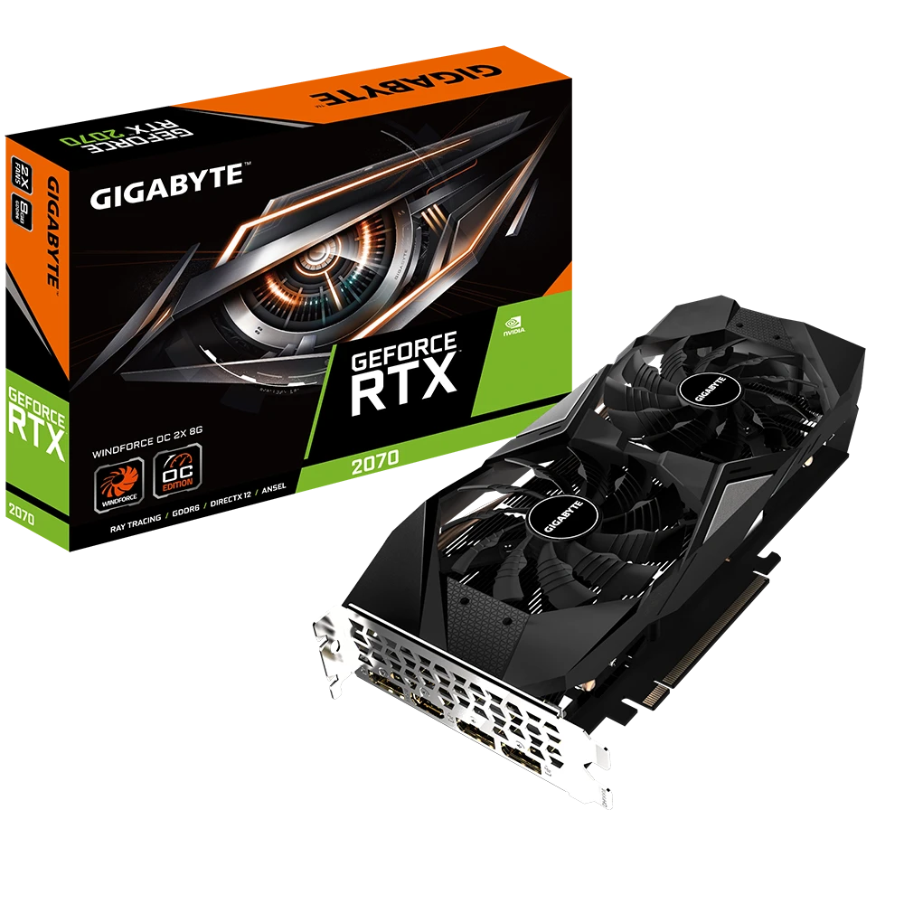 Gigabyte GeForce RTX 2070 WINDFORCE OC 2X 8G